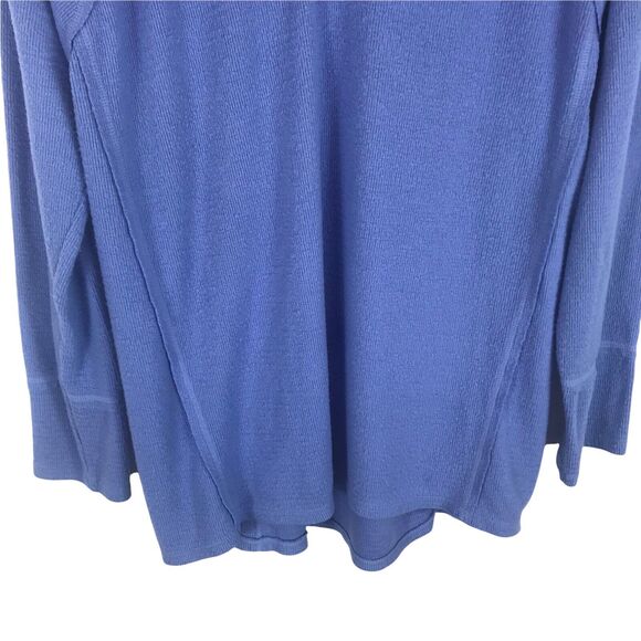 Wildfox Pullover Sweater Womens M Haley Brushed V-Neck Womens Hi Lo Purple Soft - Picture 4 of 7